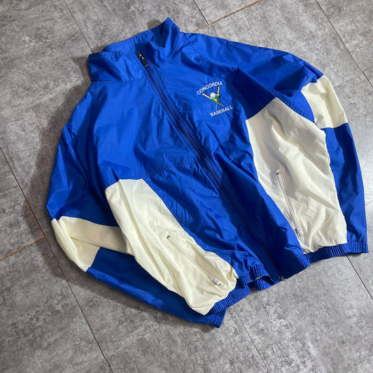 Deep Blue 90s Athletic Breaker