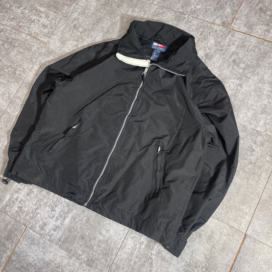 All-Black Retro Windbreaker (M)